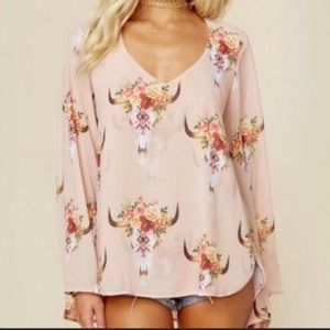 Show Me Your MuMu Desert Skull Tunic